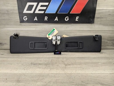 12-20 OEM BMW F30 F32 F82 M3 M4 Interior Sun Visors Anthracite Black Pair SET - Image 1 of 4