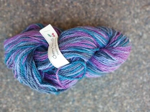 4 oz skein Cherry Tree Hill Yarn 'Charmed' Baby Alpaca, 5% glitter, Spanish Moss - Picture 1 of 3