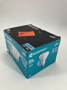 EcoSmart 65/9W Equivalent Daylight White BR30 Dimmable LED Light Bulb (6 pack} - Picture 1 of 2