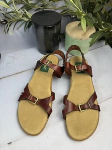 Bass Women's Brown Buckle Strap Back Sandals Size 10М - Picture 1 of 6