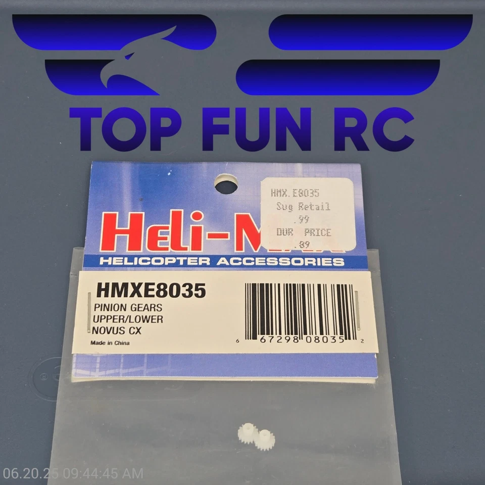 Heli-Max HMXE8035 Pinion Gears Upper & Lower Novus CX - Image 1 of 1