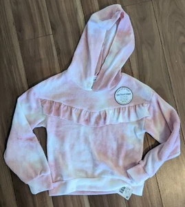 Beautees Big Girls Long Sleeve Tie Dye Pullover Hoodie Top Small Pink NWT - Picture 1 of 1