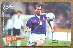KERTEL FOOTBALL ZIDANE MONDIAL CARTE PREPAYÉE PREPAID SCHEDA TÉLÉCARTE PHONECARD - Imagen 1 de 2
