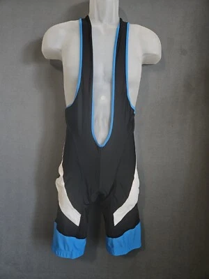 Culotte con tirantes FDX Windsor para hombre acolchado de verano para ciclismo talla 2XL negro azul y blanco Foto 1 de 4