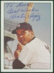 Original Autograph of Hector Lopez of the New York Yankees on a 1978 TCMA Card - Picture 1 of 3