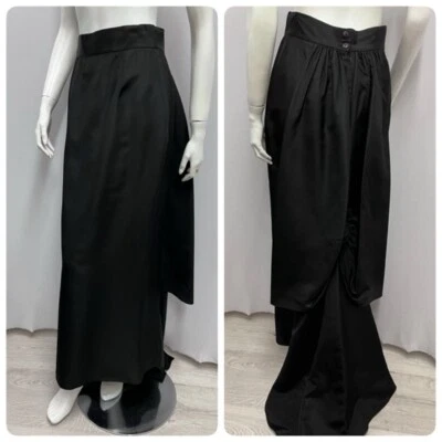 Falda Larga Vintage Jessica McClintock Gunne Sax Roseta En La Parte Trasera 9/10 Talla 6 Foto 1 de 4