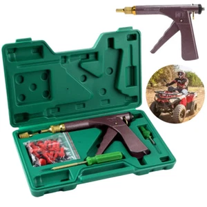 Car Wheel Vacuum Tyre Repair Kit Mushroom Plug Tire Plugger Tubeless w/ Box Tool - Picture 1 of 9