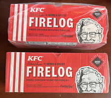  Lot of 2 KFC FIRE LOGS Envirolog KENTUCKY FRIED CHICKEN 11 Herbs and Spices NEW
