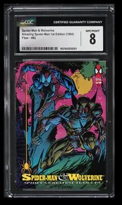 Amazing Spider-Man 1994 primera edición Fleer Spider-Man & Wolverine CGC 8 inglés #82 - Imagen 1 de 2