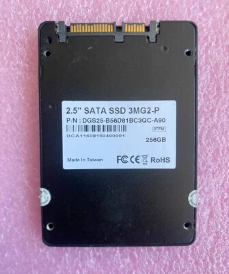 Innodisk 3MG2-P 256GB DGS25-B56D81BC3QC-A90 Industrial 2.5" SATA SSD - Image 1 of 2