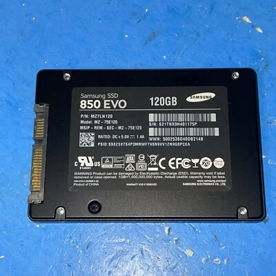 Samsung 850 EVO 120GB Internal 2.5"  MZ-75E120B SSD - Image 1 of 4