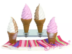 Set 8 pz cono gelato adatto a bambole americane 18 pollici - Foto 1 di 2
