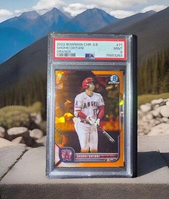 Shohei Ohtani 2022 Topps Sapphire Orange Refractor 45/75 . 50/50! World Series ! - Image 1 of 3