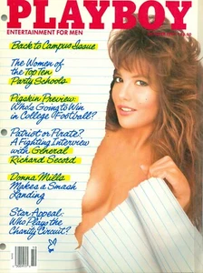 Playboy Magazine - October 1987 (John Sculley Intrvw & Gwendolyn Hajek Ctrfld) - Picture 1 of 2