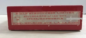 HO Gauge Scale Stuctures Ltd. Kit - Vallas publicitarias de los años 20 - Imagen 1 de 3