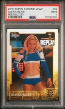 2015 Topps Chrome WWE Alexa Bliss 1st NXT #92 Refractor PSA 9 Mint RC Rookie