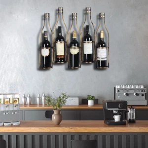 Elegant Wall Mounted Wine Rack - Stylish Bottle Holder & Home Bar Decor - Picture 1 of 12