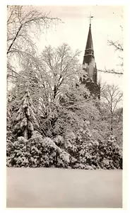 s/w Foto Kirche Steil Winterszene Schnee 3x5 x 5x5 - Bild 1 von 2
