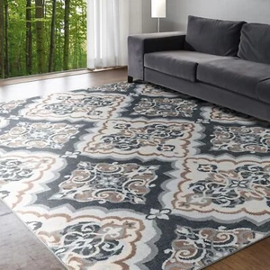 Peoria Gray 5x7 Area Rug - Area Rugs for Living Room Bedroom Dining Room Entr... - Picture 1 of 9