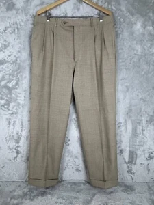 Corbin Ltd for Parisian Taupe Check VTG - 32x30 Slacks Suit Pants - Picture 1 of 10