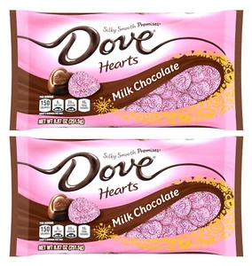 Dove Milk Chocolate Heart Promises - Pack of 2 - Silky Smooth Hearts - - Delici - Picture 1 of 12
