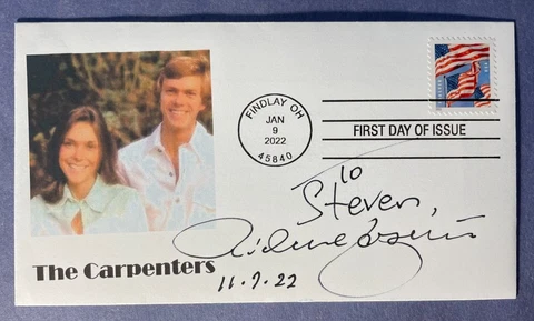 SIGNED RICHARD CARPENTER FDC AUTOGRAPHED FIRST DAY COVER - THE CARPENTERS Cover