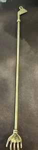 Vintage Brass Back Scratcher Collectible New Old Stock Golf Club 20.5” Long Hoop - Picture 1 of 5