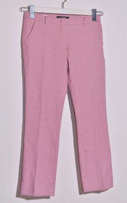 Max Mara Weekend Womens Stretch Capri Flare Red/Blue/White Size UK8 US6 IT40 - Image 1 of 4