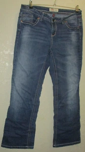 Women's Juniors L.E.I. Bridget Curvey Boot Cut Blue Jeans Size 11 VGUC - Picture 1 of 5