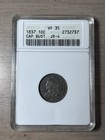 1837 Capped Bust Dime Vintage Anacs Soapbox Vf35