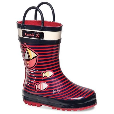 Kamik Botas de Lluvia Rosa AHOY 100% Impermeables Niñas Pequeñas Talla 9 Foto 1 de 4