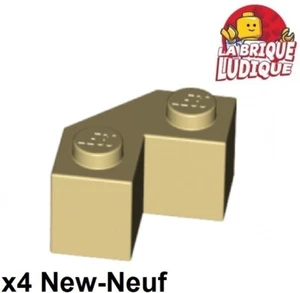 Lego 4x Brique Brick Modified Facet 2x2 coin angle corner beige/tan 87620 NEUF - Picture 1 of 1