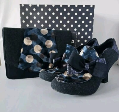 Ruby Shoo Astrid in Navy/Blue Size 6/39 & Dublin Handbag GORGEOUS SET  - Image 1 of 4
