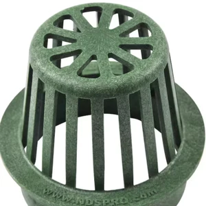 Green Polyolefin Round Shape Drop-In Connection Atrium Grate 4 L in. - Picture 1 of 4