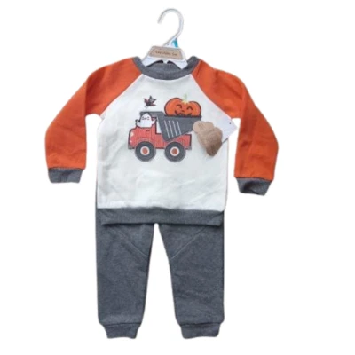 NOVO Conjunto de Calça Masculina Baby Essentials 2 Peças Halloween Caminhão Despejo Tamanho Varia - Imagem 1 de 3
