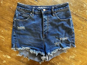 Free People – We The Free abgeschnittene hochtaillierte Damenjeans Shorts | Größe 6 | gebraucht, in einwandfreiem Zustand - Bild 1 von 9