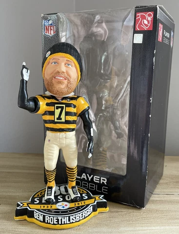 BEN ROETHLISBERGER Pittsburgh Steelers NFL 80th Season BUMBLEBEE Bobblehead NIB! Cover