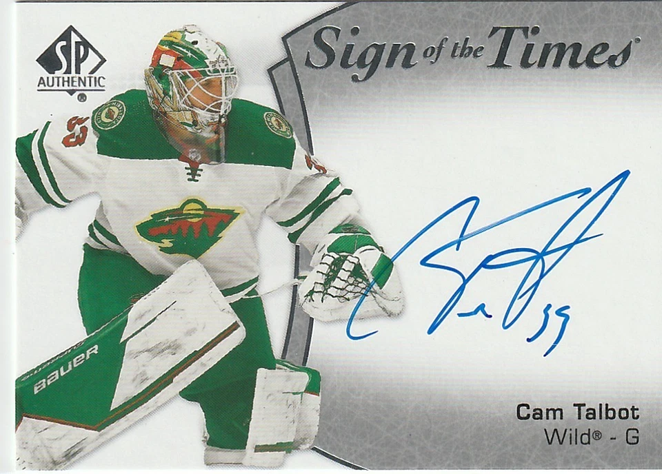 2021-22 SP Authentic Sign Of The Times Auto Cam Talbot #SOTT-CT - Image 1 of 2