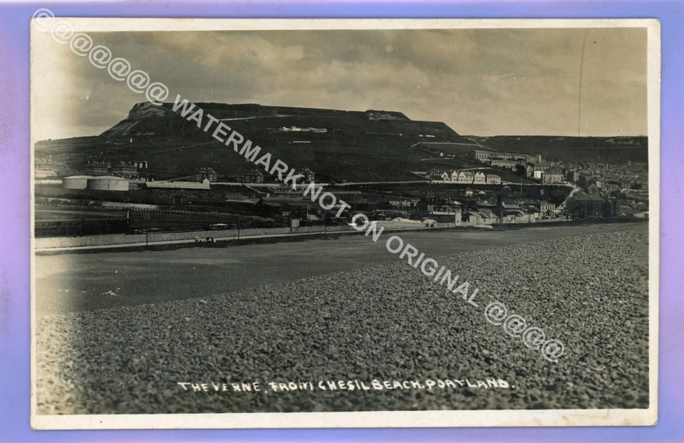 1934c VERNE FROM CHESIL BEACH PORTLAND WEYMOUTH DORSET RP REAL PHOTO POSTCARD - Image 1 of 1