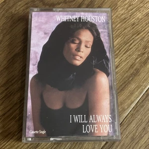 Whitney Houston I will always love you cassette tape single tested vintage - Picture 1 of 5