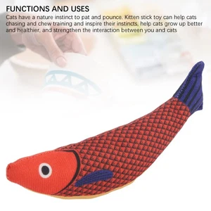 Katzenminze-Spielzeug Katzenspielzeug Saucy Fish Verschleißfest Für Das Training - Bild 1 von 24