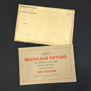 1938 Hurricane Pictures New Bedford Massachusetts With Rare Mailing Sleeve - Picture 1 of 5