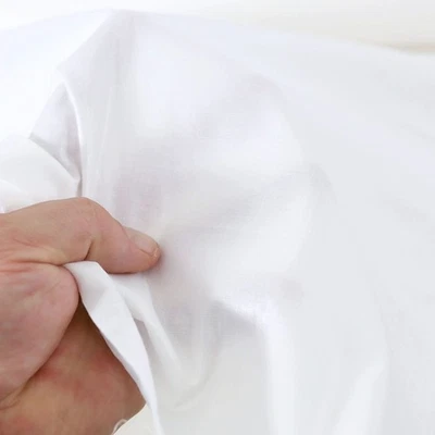 weißer Baumwoll-Batist Stoff für Sonnenschutz Gardine Vorhang Kleid 280cm breit - Bild 1 von 4