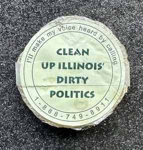 Novelty Soap to CLEAN UP ILLINOIS' DIRTY POLITICS Advertising Reform Group - Picture 1 of 5