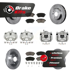 Front Rear Disc Brake Caliper Rotor Ceramic Pad Kit (10Pc) For 2016-2018 Mazda 6 - Picture 1 of 1