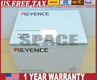 Keyence KV-8000 可编程式逻辑控制器 CPU 单元模块 KV8000 可编程控制器 全新 — 第 1/4 张图片