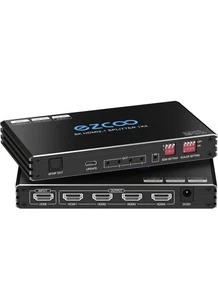 4K 120Hz HDMI 2.1 Splitter 1X4 Audio Extractor VRR ALLM HDCP2.3 HDR10+ SPDIF - Picture 1 of 7