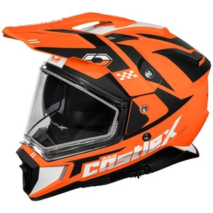 Adult Castle X Dual Sport Helmet Snowmobile ATV UTV Dual Lens Shield CX200 - Picture 1 of 28