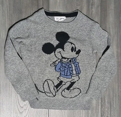 GAP Gap × Disney Toddler Boys Mickey Mouse Sweater Gray Size 4T - Image 1 of 4
