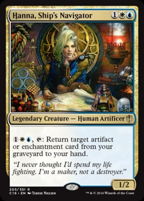 Hanna, Ship's Navigator - Medium Play MTG Commander 2016 Edition - Image 1 of 1